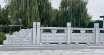 晋城 芝麻灰桥栏杆、河道栏杆安装效果