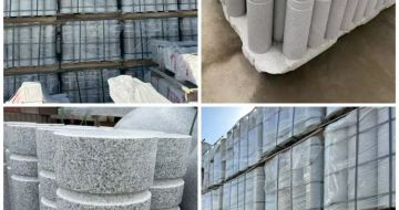 晋城 芝麻白花岗岩挡车柱、隔离柱多少钱