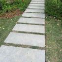 晋城 芝麻黑小区踏步、汀步石铺装效果