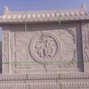 晋城 芝麻白花岗岩屏风，照壁，影壁