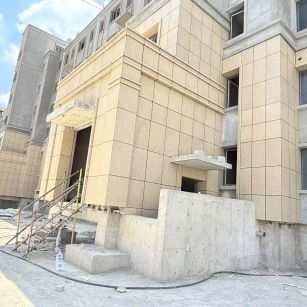 晋城 黄金麻干挂，工地实拍