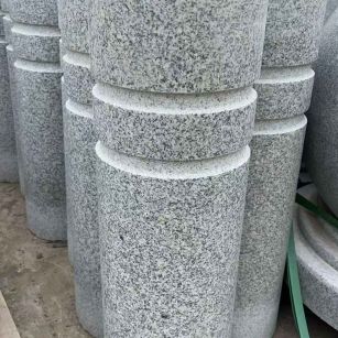 晋城 芝麻白花岗岩挡车柱、隔离柱多少钱