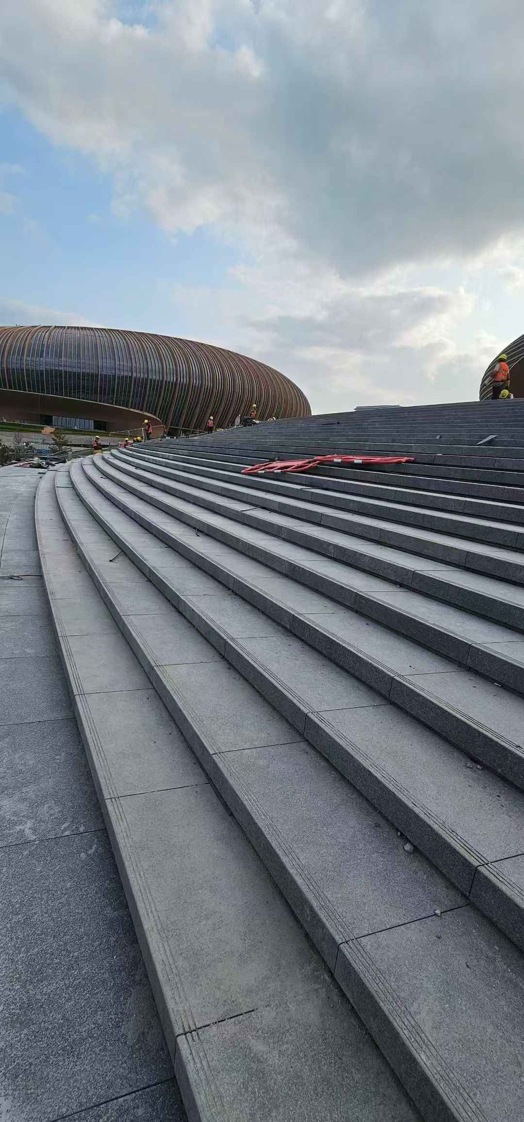 晋城 弧形整石台阶铺装效果图