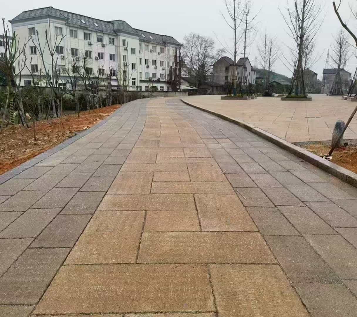 晋城仿古石铺装效果