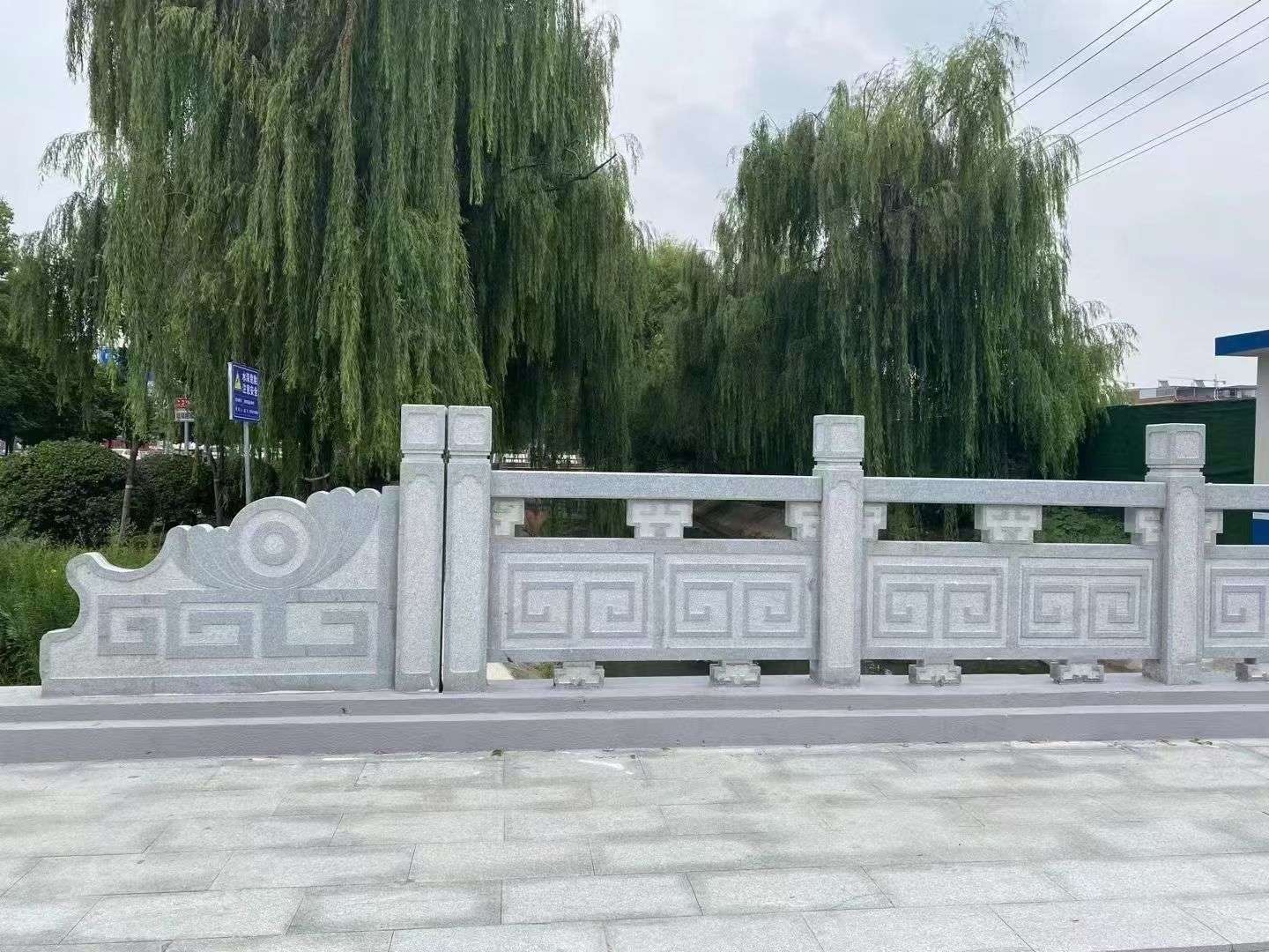 晋城 芝麻灰桥栏杆、河道栏杆安装效果