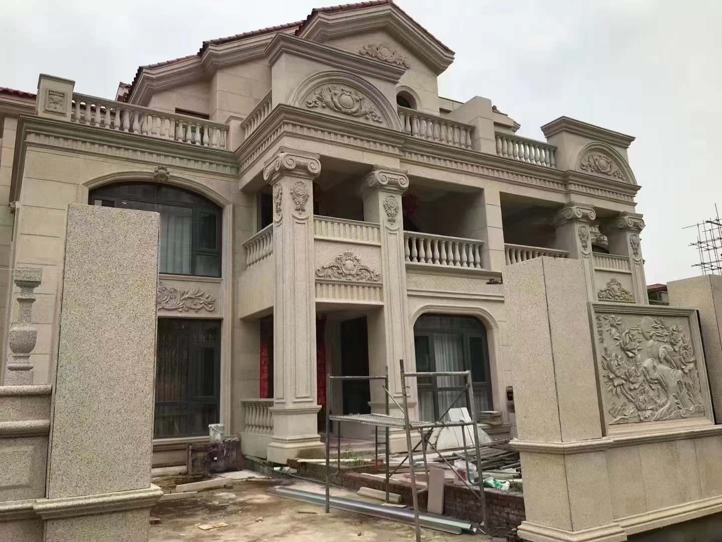 晋城黄金麻别墅外墙安装效果